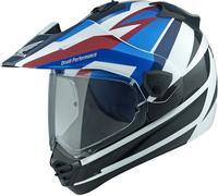 Arai Tour-X5 Africa Twin Casque de motocross, noir-blanc-bleu, taille XS pour homme