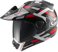 Arai TOUR-X5 Match Casque d’enduro, Blanc/Noir/Rouge, Taille L (59)