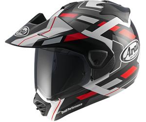 Arai TOUR-X5 Match Casque d’enduro, Blanc/Noir/Rouge, Taille S (55/56)