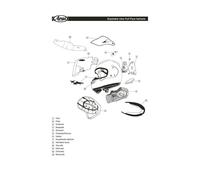 ARAI Ventilation frontale pour casque modèle RENEGADE-V QV-2