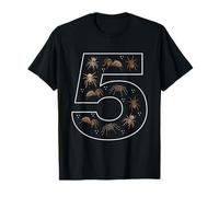 Araignée 5e Anniversaire 5 Ans Garçons Filles Insectes T-Shirt