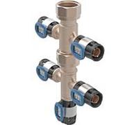 Araignée de distribution Geberit 653435001 avec raccords à sertir FlowFit, 5 voies