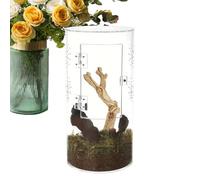 Araignée de renaître, araignée terrarium | Acrylique prière mantide terrarium,Habitat imperméable ventilé avec porte d'ouverture pour tarentules, mantes, crabes ermites et petits animaux