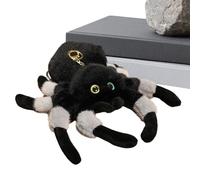 Araignée en peluche - Peluche douce 18 x 18 cm - Jouet mignon - Porte-clés de dessin animé avec design amusant - Décoration de sac à dos - Cadeau créatif - Pendentif sac à dos - Vacances de voyage