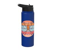 Araignée en soie dorée, tisserand d'orbe, arachnide Stainless Steel Insulated Water Bottle