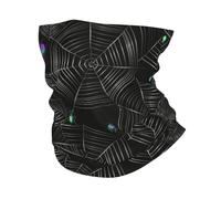 Araignée Et Toile Psychédélique Cool Homme Femme Tour De Cou Douce Cache Cou Séchage Rapide Snood pour Moto Cyclisme Pêche
