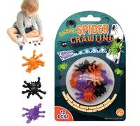 Araignée Grimpante - Attire L'attention, Jouets D'escalade Muraux D'araignée Collante, Jouet De Blague Drôle D'Halloween 12 Pièces, Ensemble De Chenilles Collantes | Faux Jouets Spiderr Pour Se Détend