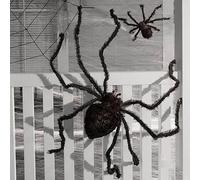 Araignée Halloween, Halloween decoration ,Araignee Géante, Réaliste Fausse Araignée Poilue Jouet Red Eyes,Halloween Deco Horreur Jardin Cour Maison Hantée Halloween Decorations for Patio (G#27cm)