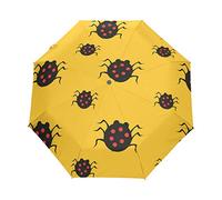 Araignée Jaune Crawl Parapluie Pliable Automatique Portable avec Ouverture et Fermeture Automatiques à Bouton Protection UV Parapluie pour Voyage Enfants Garçons Filles