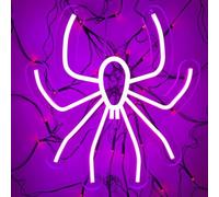 Araignée LED néon Dimmable lampe décorative acrylique allumez signe pour chambre à coucher salon Bar cuisine fête mariage Art décoration murale