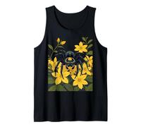 Araignée Loup géante entourée de Fleurs de Jasmin Jaune Débardeur