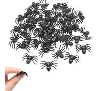 Araignée Noire 50 Pièces de Décorations Mini Effrayantes et Amusantes pour