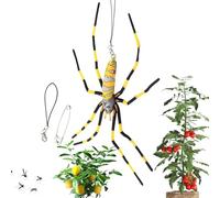 Araignée pour repousser le ver, modèle araignée,Jouets réalistes pour farces avec décorations en forme d'araignée - Jouet araignée qui semble réel, jouets blagues, bonbonnières d'intérieur et ester