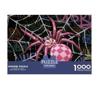 Araignée Puzzle en Bois Imperméable Puzzles De 1000 Pièces pour Adultes Cadeaux Coloré Jeux Éducatifs