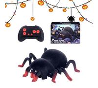 Araignée RC, Jouet Farce Araignée Radio Commandé, Modèle Animal Électronique avec des Jambes Mobiles pour les à Partir de 6 Ans Utilisation en Intérieur et Extérieur pour Fêtes d'Anniversaire Vacances