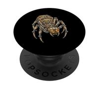 Araignée Steampunk avec Engrenages et rouages Art mécanique PopSockets PopGrip Adhésif
