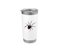 Araignée veuve noire cool pour Halloween Gobelet isotherme en acier inoxydable double paroi