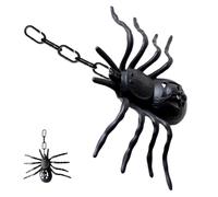 Araignées Halloween | 11,81 pouces Spider géant | Ornements d'Halloween Spider | Araignée décorative effrayante brillante avec lumière LED pour un placement simple lors des fêtes d'Halloween à l'intér