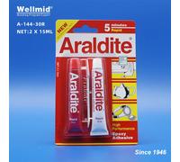 Araldite 2 × 15ml 2x17ml Original clair 5 Minutes adhésif époxy haute Performance rapide pour bois ménage verre bijoux AB colle 34mlRapid1piece