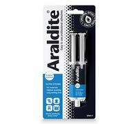 Araldite | Seringue Époxy Standard 2 Composants. L’Adhésif Ultra Fort, Multi-Usage Et Sans Solvant Fonctionne Comme Colle Sur La Céramique, Le Plastique, Le Métal, Les Bijoux Et Le Verre, 24 Ml