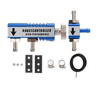 Aramox 1-30PSI RéGlable Turbo Boost ContrôLeur en Alliage D'aluminium Universel Manuel Boost ContrôLeur Ensemble (Bleu)