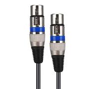 Aramox 1,5 M Double Mâle à Double XLR Câble Adaptateur Femelle, Large compatibilité, Transmission de Signal Stable, Conception Durable. Matériaux Premium, Boîtier en Alliage de Zinc, Interface