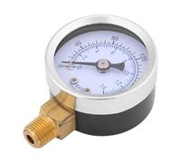 Aramox 1/8 NPT de Pression d'eau, Construction de Métaux, 0-200PSI 0-14BAR, Testeur Hydraulique à Double échelle pour la Plomberie et les Applications CVC