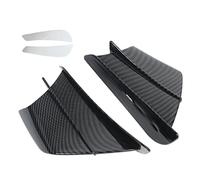 Aramox 1 Paire d'ailes de Vent de Moto Universelles, Carénages Latéraux de Fibre de Carbone Brillant Winglets Ensemble D'ailettes Aérodynamiques de Moto