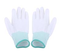 Aramox 1 Paire de Antistatiques avec Revêtement en PU, de Travail en Fibre de Nylon avec Conception Antidérapante pour Réparation de PC, Ordinateur, Téléphone, Assemblage (M Vert)