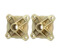 Aramox 1 Paire de Moyeux de Roue D'essieu Arrière, 24 Dents Spline 4 Goujons de Moyeu D'essieu Arrière 25 Mm de Diamètre pour 125 150 200 Go Kart ATV Quad