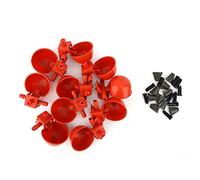Aramox 10 PCS POULEUR du POULEUR Water, Water Bol Tup Accessoires DE Cage DE Cage DE L'AUTÉRIEUR d'eau, Une Garniture en Eau Automatique, Pas DE Tuyau en T, Une Installation Facile, en Matériau