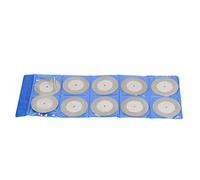 Aramox 10 Pièces Ensemble de Disques de Coupe Meule Synthétique avec Tige pour Outils Disque de Coupe Rond Mince pour Couper le Meulage Ponçage du Bois Métal Pierre (60mm)