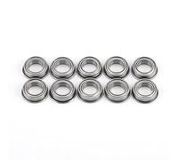 Aramox 10 Pièces Roulements à Billes Blindés en Acier Inoxydable Roulements à Billes à Bride MF106ZZ Haute Précision pour Tondeuse à Gazon Brouettes Imprimantes Télécopieurs