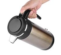 Aramox 1000ML 12V / 24V Bouilloire électrique pour Voiture Bouilloire Chauffante électrique, électriques de Voyage Bouteille D'eau Chauffante pour Voiture, Or et Noir (12V)
