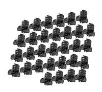 Aramox 100pcs Mini Pinces à Cheveux Noires Minuscules Petites Griffes en Plastique, Poignée Forte, Idéale pour les Cheveux Fins, Utilisation Quotidienne, Fêtes et Plus, adapté aux Filles, aux Bébés,