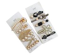 Aramox 11pcs Perle Hair Clips, Mode élégante avec des Perles, adapté à la Fête, à la Cérémonie, l'anniversaire et Quotidiennement