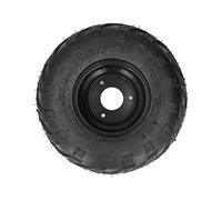 Aramox 145/70-6 ATV Pneu Tubeless pour Go Kart, UTV, Quad Bike 4 Roues - 145/70-6 avec Jante en Caoutchouc Universel de 6 Pouces