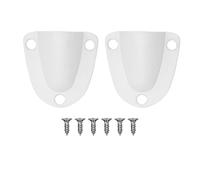 Aramox 2 Pièces Couvertures de Ventilation pour Câble Marin, Couverture de Ventilation en Coquillage en Plastique étanche avec 6 Vis pour Yacht, Voilier et Camping-Car (White)