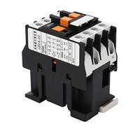 Aramox 2 Poteaux Contacteur AC, Boîtier en Plastique, Installation Facile, capacité de Charge élevée, pour la Climatisation et le Remplacement de la Commande du Moteur 660V (380V)