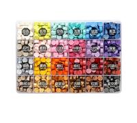 Aramox 200 Pièces de Perles de Sceau de Cire avec Boîte de Rangement, Cire à Cacheter pour Tampon de Sceau de, 4 Thèmes de Couleurs, Adhérence de Couleurs Mélangées pour Cartes, Enveloppes,