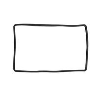 Aramox 230x360mm Central Control Navigation Screen Protector Frame Silicone Trim Cover Compatible avec Y 2021-2023 (Noir)