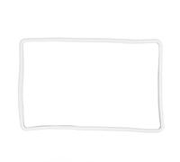 Aramox 230x360mm Central Control Navigation Screen Protector Frame Silicone Trim Cover Compatible avec Y 2021-2023 (Blanc)
