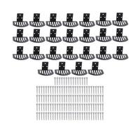 Aramox 25 Pièces de Garde-Neige pour Toiture, Arrêts de Neige étanches en Acier Carbone pour Toiture à Joints Debout avec Matériel de Fixation pour la Plupart des Toits