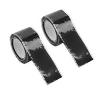 Aramox 2PCS Auto Fusing Silicone Ruban Auto-Adhésif Preuve de L'eau Ruban pour Tuyau D'eau Réparation 1.5m Longueur 2.5cm Largeur (BLACK)