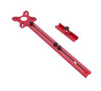 Aramox 3-en-1 Routeur Fraisage Rainure Support, Alliage D'Aluminium Cercle coup e Gabarit avec Double Échelle, Détachable pour Rainurage en Ligne Droite, Blocs Ronds