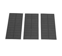 Aramox 3 Pièces Panneau Solaire 1,3 W Monocristallin Pet Panneau Solaire Portable pour Camping Randonnée Utilisation en Extérieur Conception Légère pour Batterie de Tablette de Téléphone