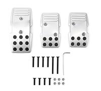 Aramox 3 pièces R3000 Kit de couverture de pédale Kit de patins de frein antidérapants pour accélérateur d'embrayage de frein sport automobile