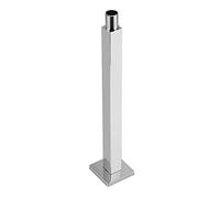 Aramox 30 Cm Chrome Square Plafond Douche Extension Bât Mural avec Couvercle, Outil de Tête de Douche de Salle de Bain en Acier Inoxydable, Pratique pour les Familles