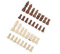 Aramox 32 Pièces d'échecs en Bois avec Fond en Feutre Doux, Jeu d'échecs International Professionnel pour Débutants et Experts, Hauteur Roi 7,6 Cm, Reine 7,1 Cm