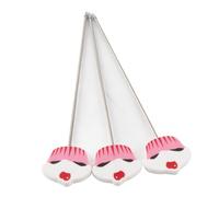 Aramox 3pcs Sonde de Testeur de Gâteau en Acier Inoxydable Durable et Sûr, Aiguille à Pâtisserie de Biscuits, Outil de Cuisson, pour les Tests de Muffins à Pain à Gâteau (WHITE)